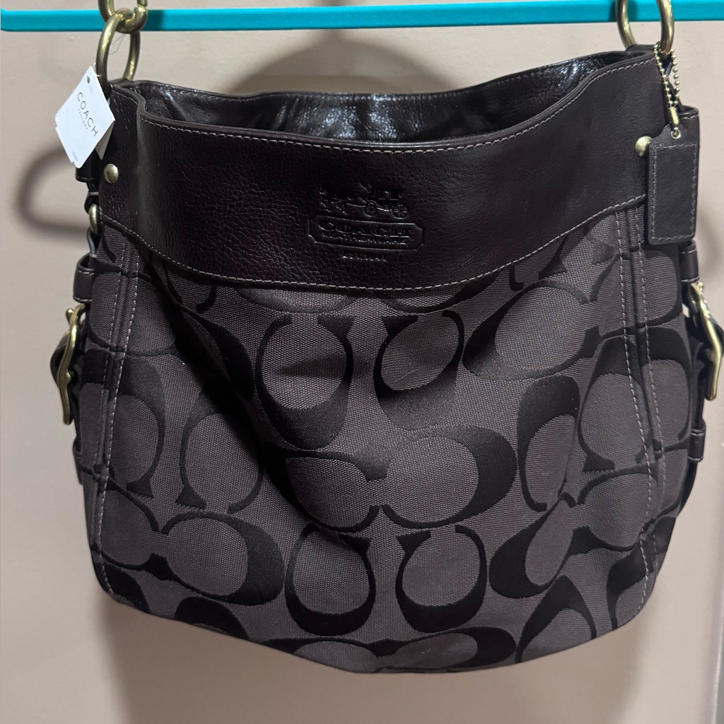 Nwt | Coach | Vintage Y2k | 12674 | Zoe Signature Canvas Hobo Bag In Brown